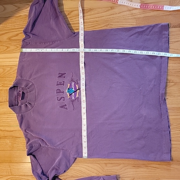 2 VTG Aspen Embroidered Tees from mid- 1980's - Picture 8 of 15